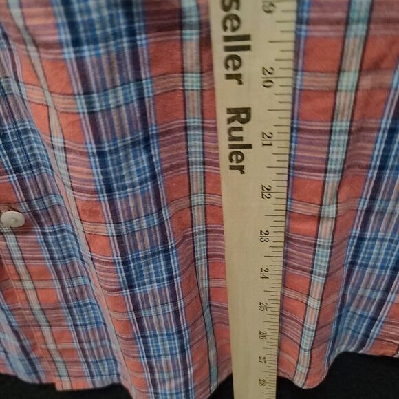 Chaps Mens Button Up Shirt Multi-Color Size XL Cotton Blend Easy Care Collar - Picture 4 of 12